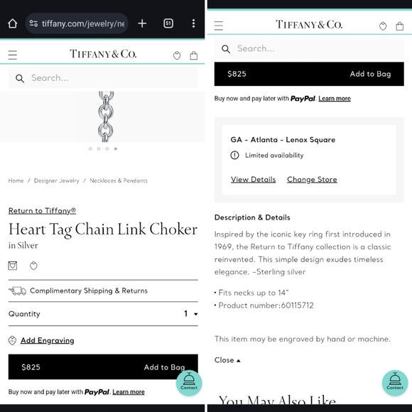 46%OFF Tiffany's Choker Necklace - Picture 5 of 8